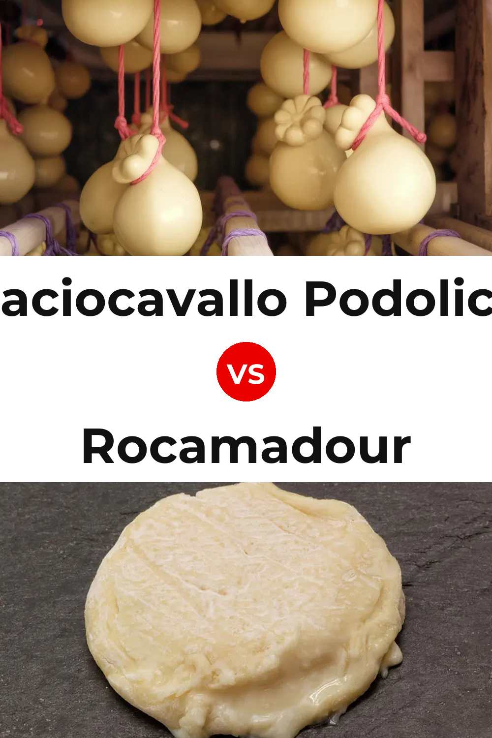 Caciocavallo Podolico Cheese vs Rocamadour Cheese Pinterest comparison