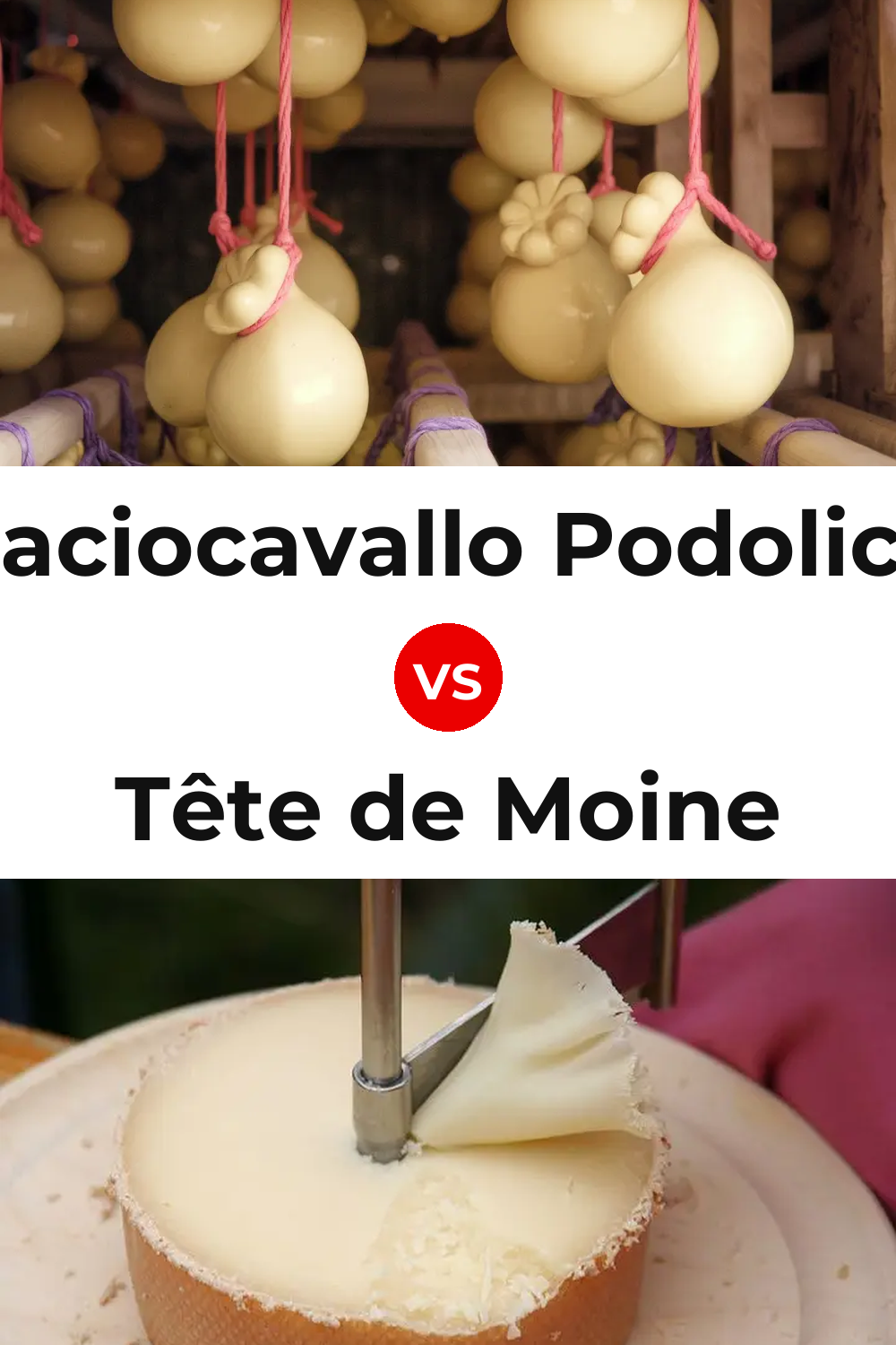 Caciocavallo Podolico Cheese vs Tête de Moine Cheese Pinterest comparison