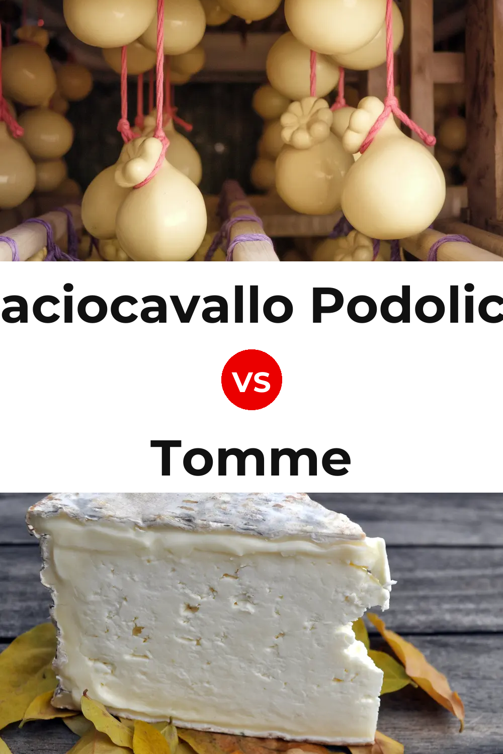Caciocavallo Podolico Cheese vs Tomme Cheese Pinterest comparison