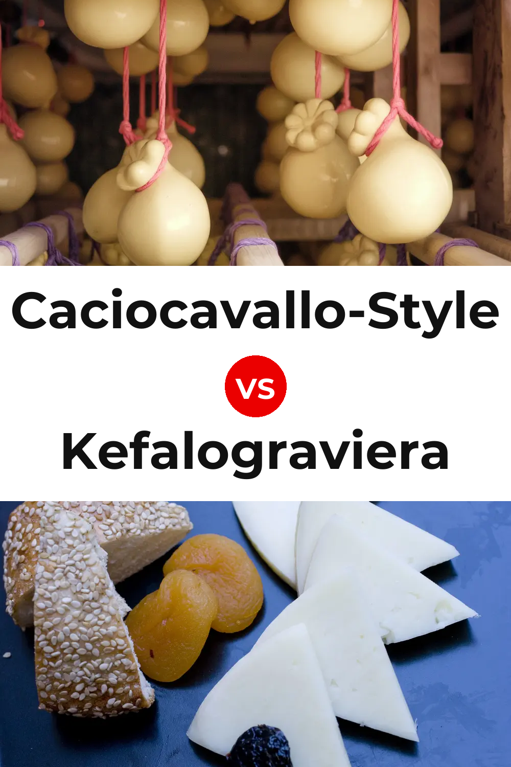 Caciocavallo-Style Cheese vs Kefalograviera Cheese Pinterest comparison
