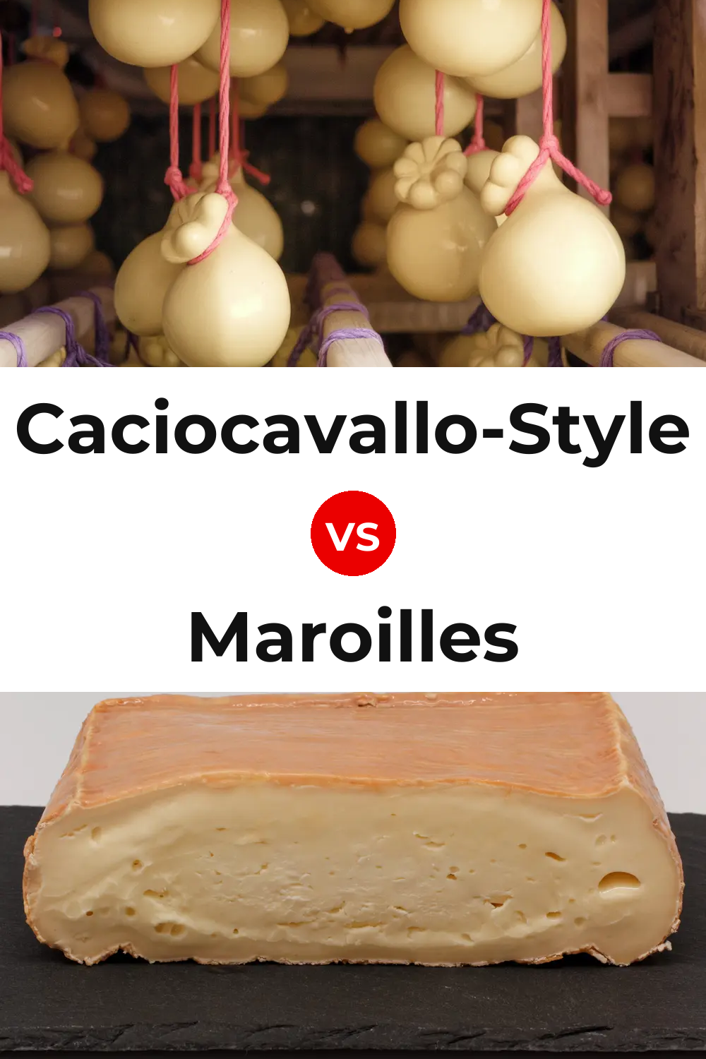 Caciocavallo-Style Cheese vs Maroilles Cheese Pinterest comparison