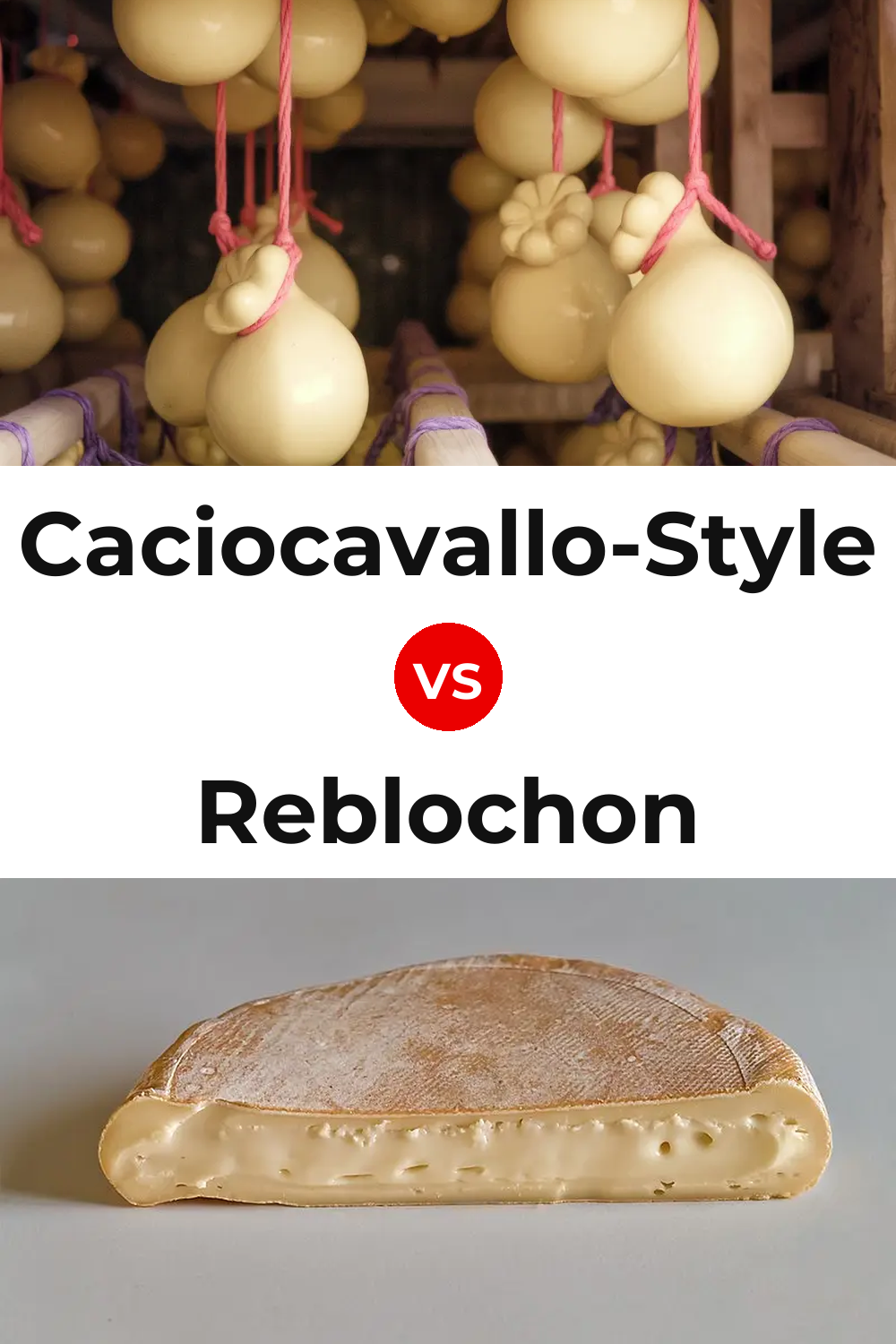 Caciocavallo-Style Cheese vs Reblochon Cheese Pinterest comparison