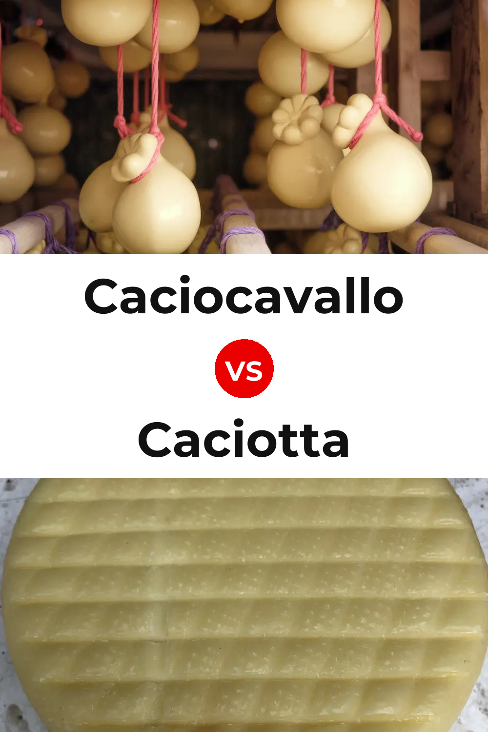 Caciocavallo Cheese vs Caciotta Cheese Pinterest comparison