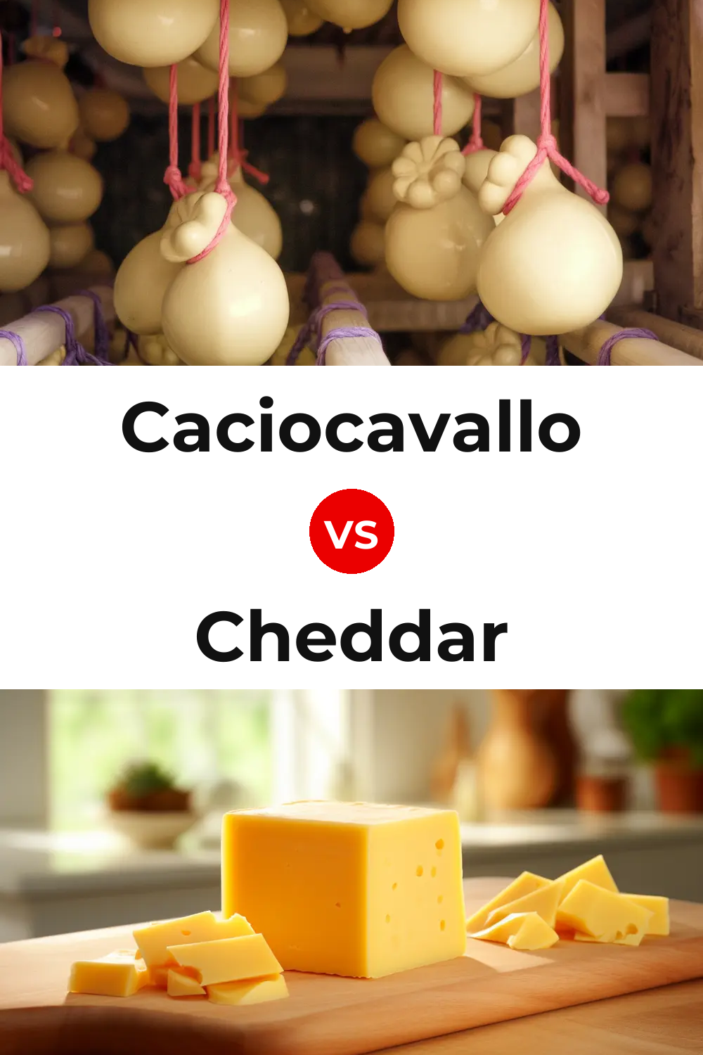 Caciocavallo Cheese vs Cheddar Cheese Pinterest comparison