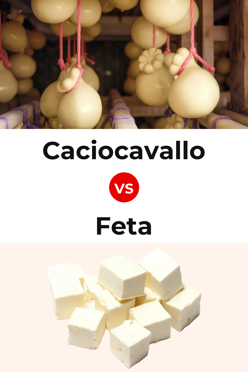 Caciocavallo Cheese vs Feta Cheese Pinterest comparison