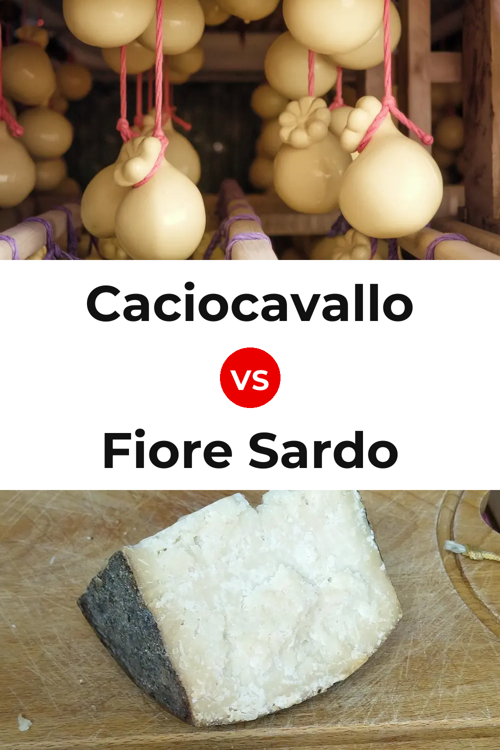 Caciocavallo Cheese vs Fiore Sardo Cheese Pinterest comparison