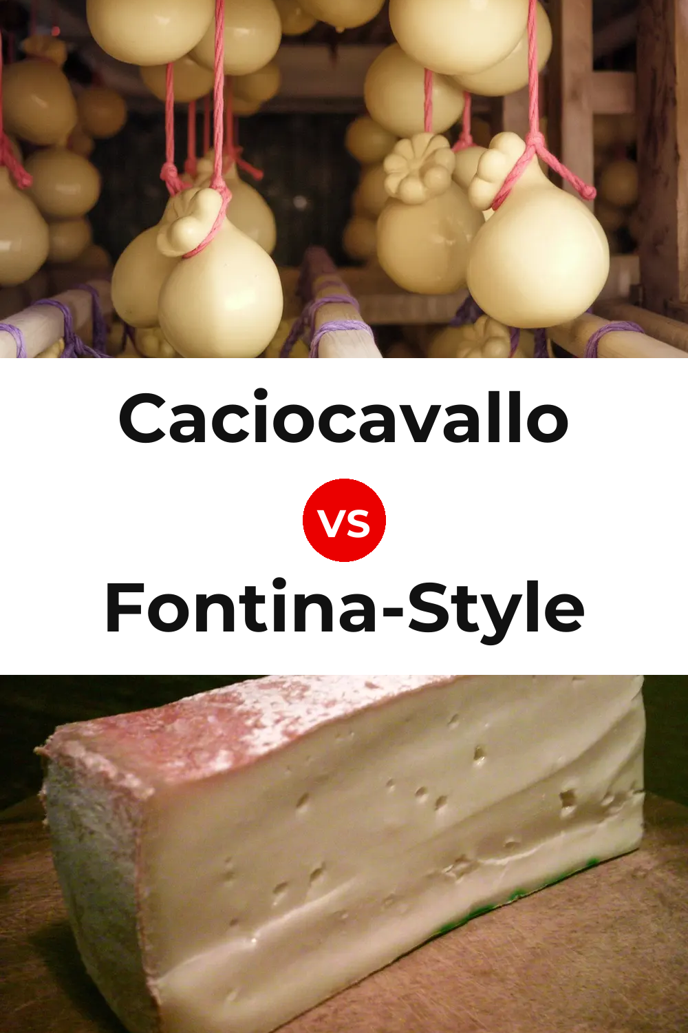 Caciocavallo Cheese vs Fontina-Style Cheese Pinterest comparison