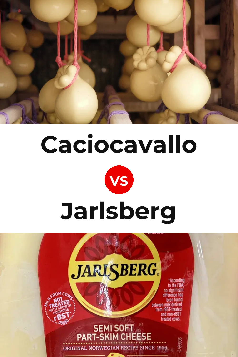 Caciocavallo Cheese vs Jarlsberg Cheese Pinterest comparison