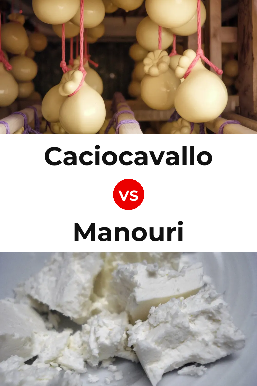 Caciocavallo Cheese vs Manouri Cheese Pinterest comparison