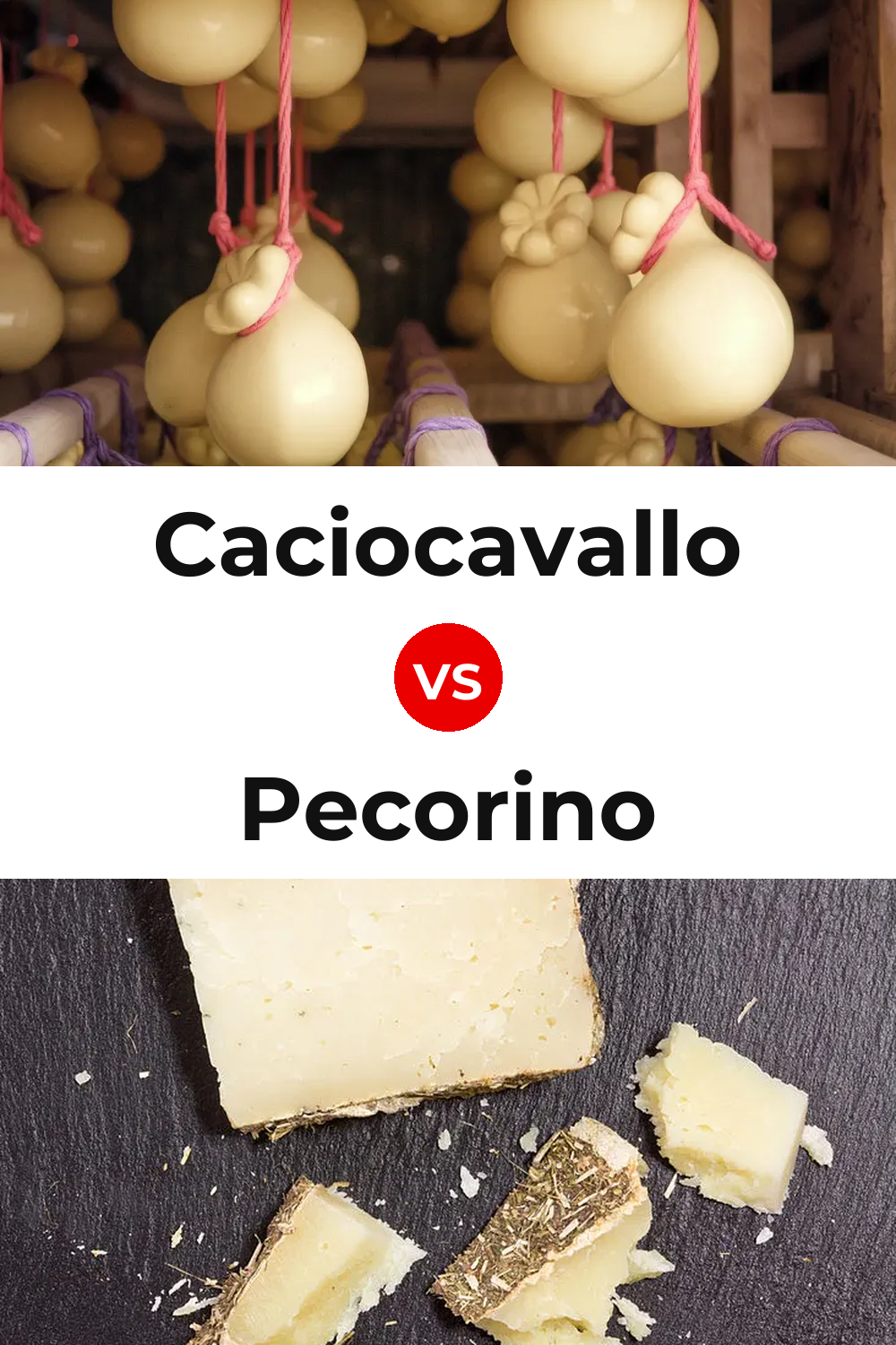 Caciocavallo Cheese vs Pecorino Cheese Pinterest comparison