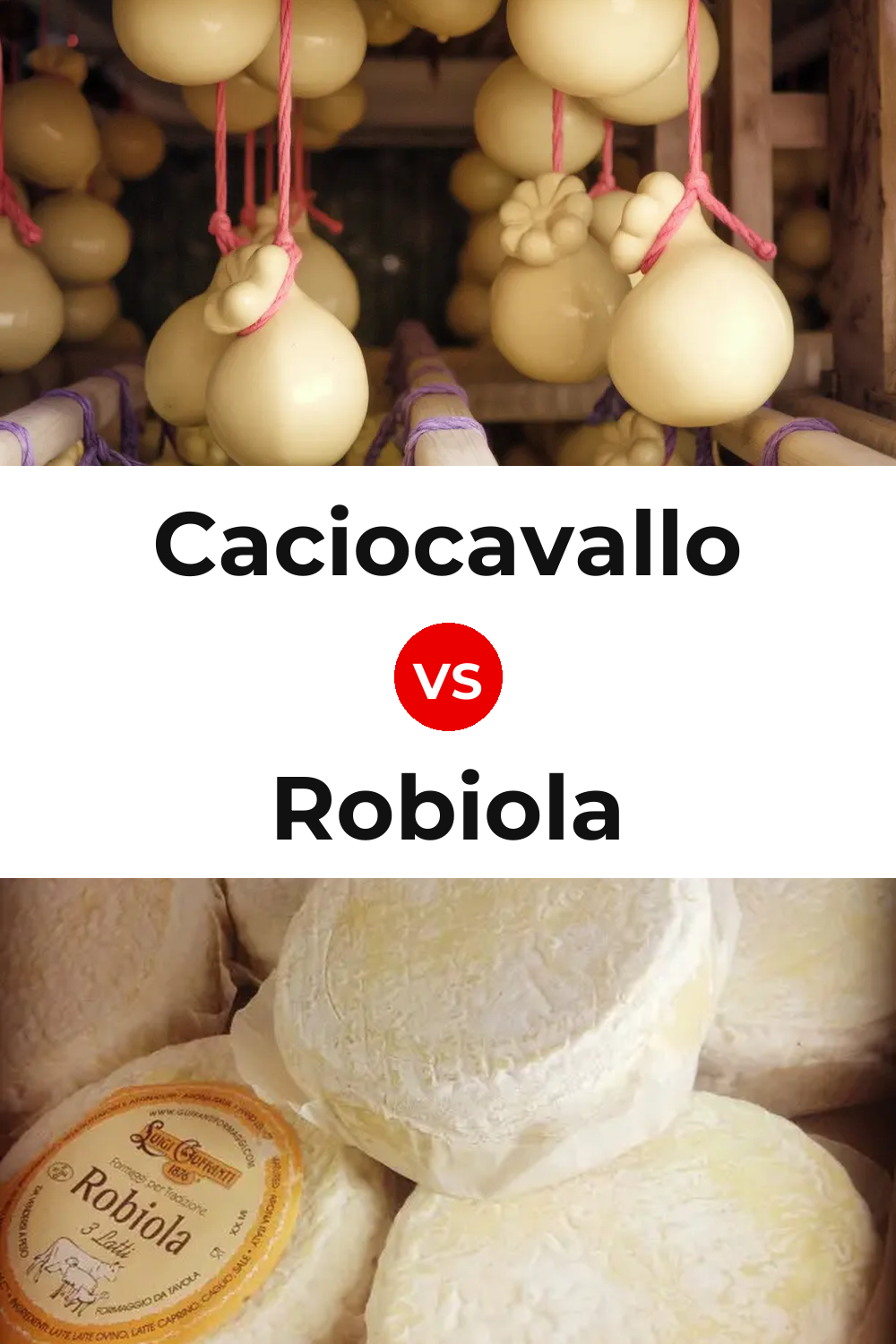 Caciocavallo Cheese vs Robiola Cheese Pinterest comparison