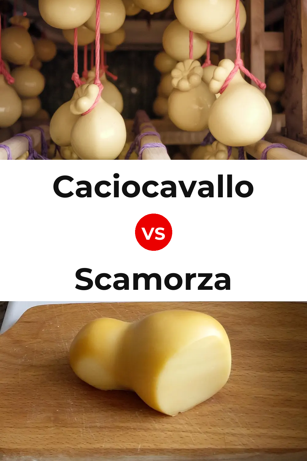 Caciocavallo Cheese vs Scamorza Cheese Pinterest comparison