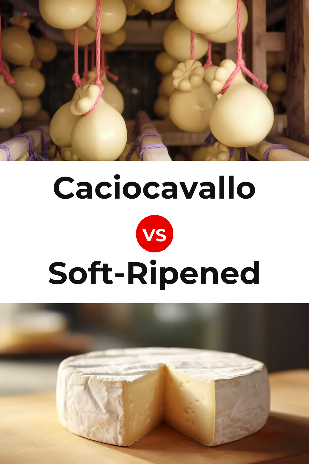 Caciocavallo Cheese vs Soft-Ripened Cheese Pinterest comparison