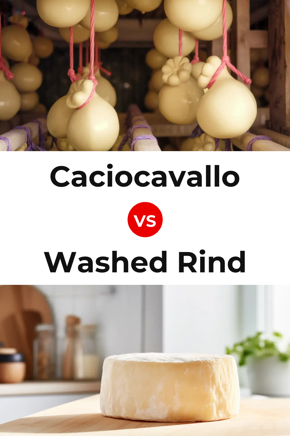Caciocavallo Cheese vs Washed Rind Cheese Pinterest comparison