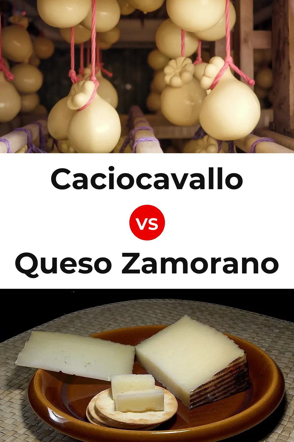 Caciocavallo Cheese vs Queso Zamorano Pinterest comparison