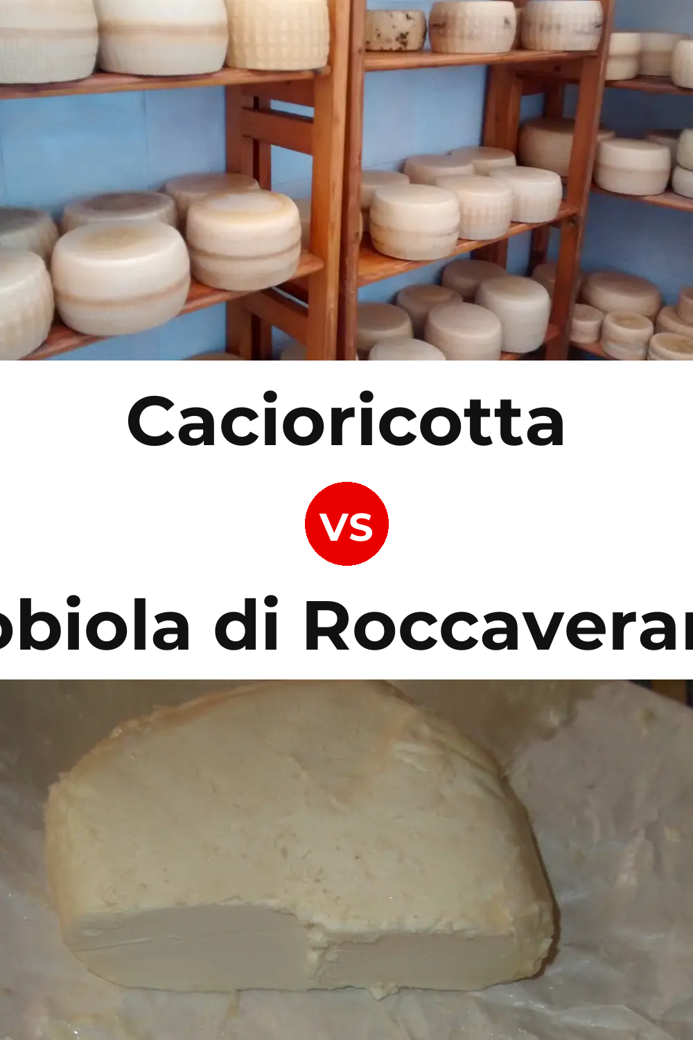 Cacioricotta Cheese vs Robiola di Roccaverano Cheese Pinterest comparison