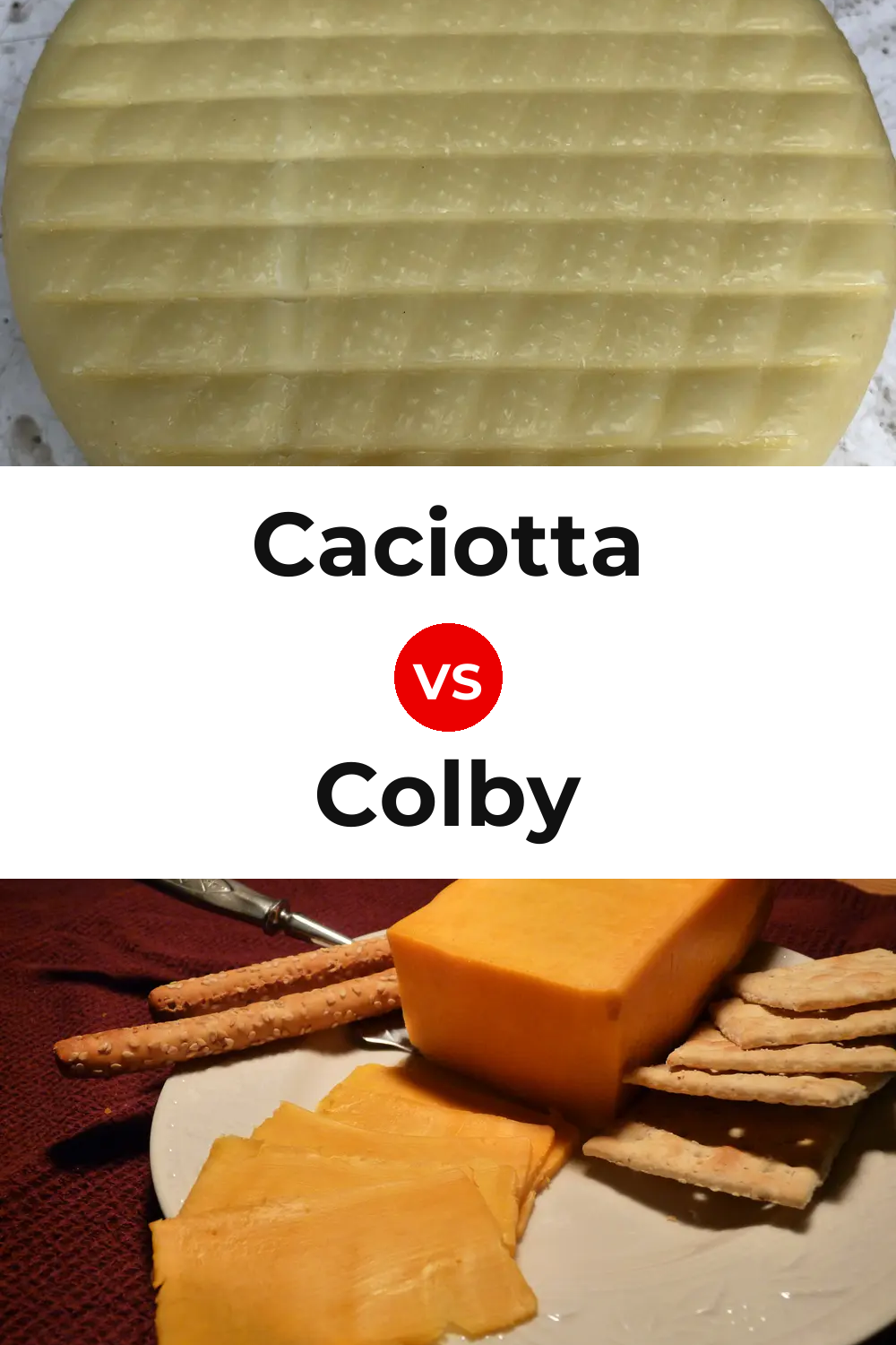Caciotta Cheese vs Colby Cheese Pinterest comparison