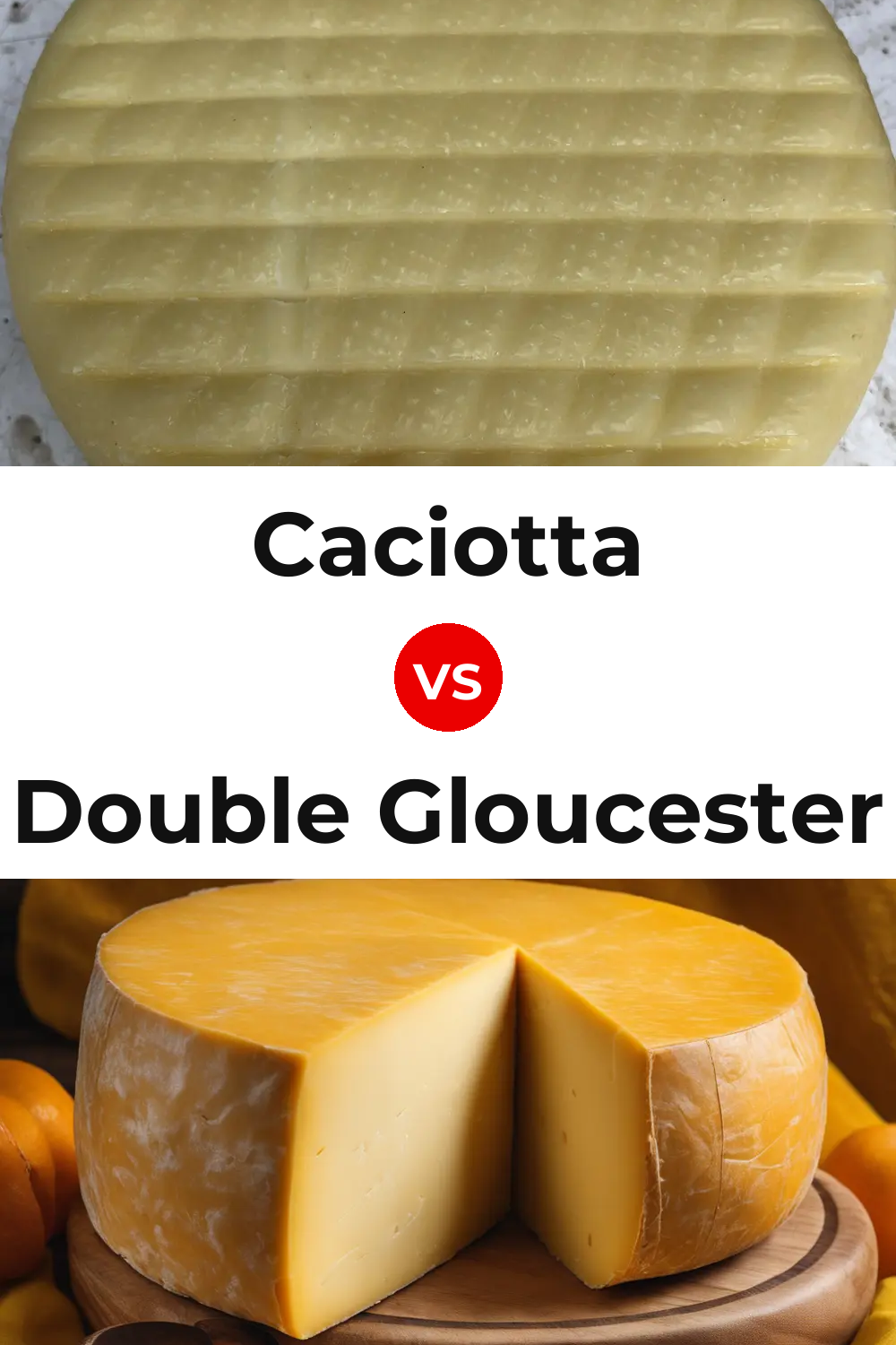 Caciotta Cheese vs Double Gloucester Cheese Pinterest comparison