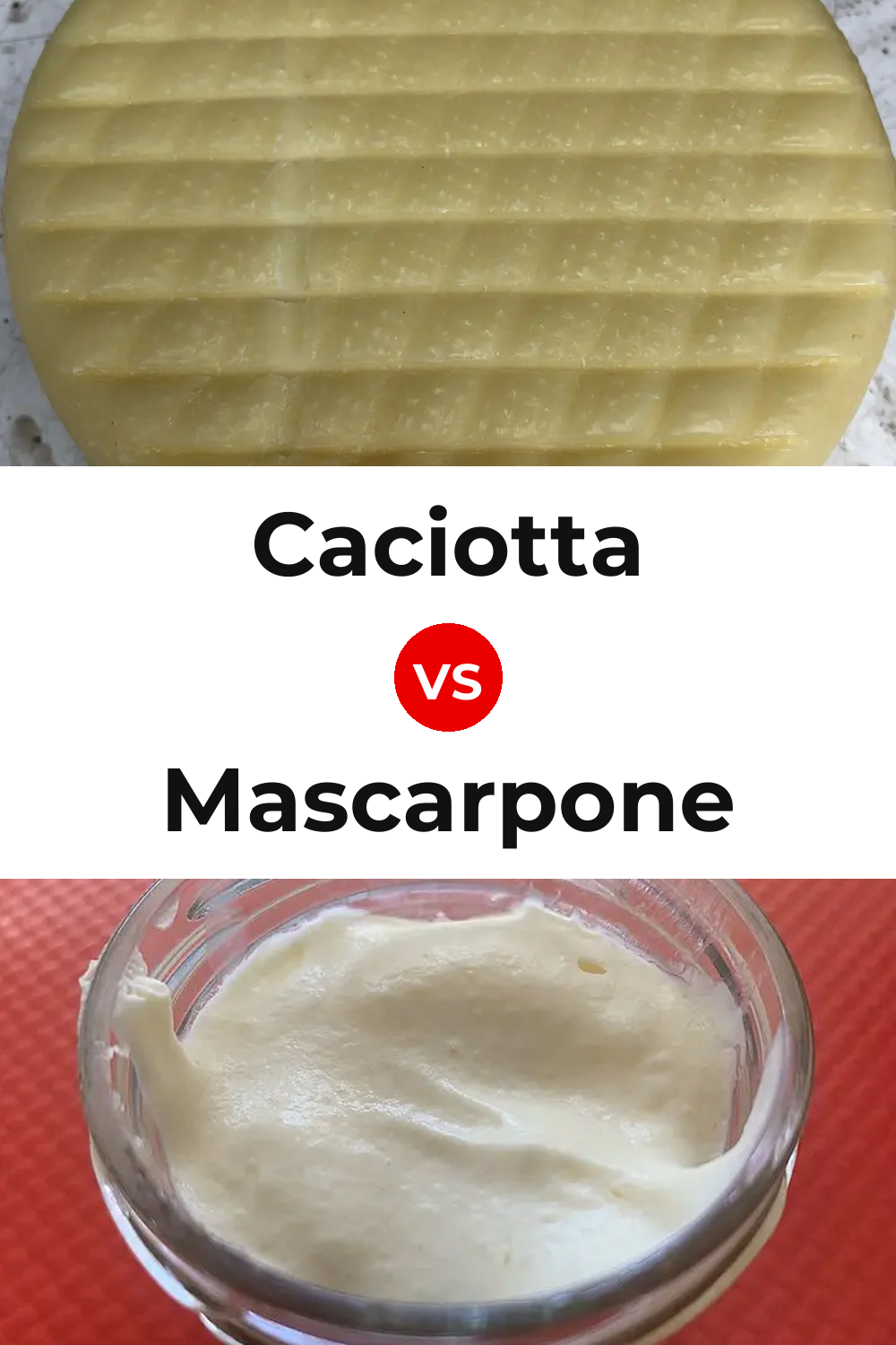 Caciotta Cheese vs Mascarpone Cheese Pinterest comparison