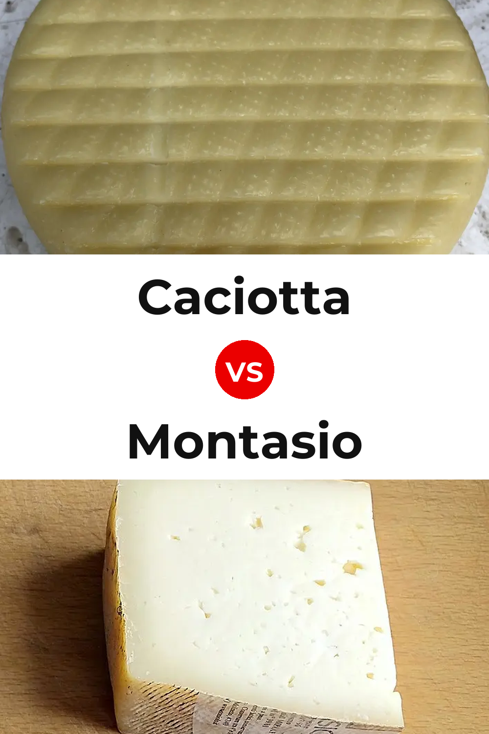 Caciotta Cheese vs Montasio Cheese Pinterest comparison