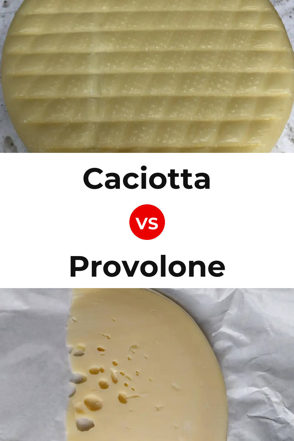Caciotta Cheese vs Provolone Cheese Pinterest comparison