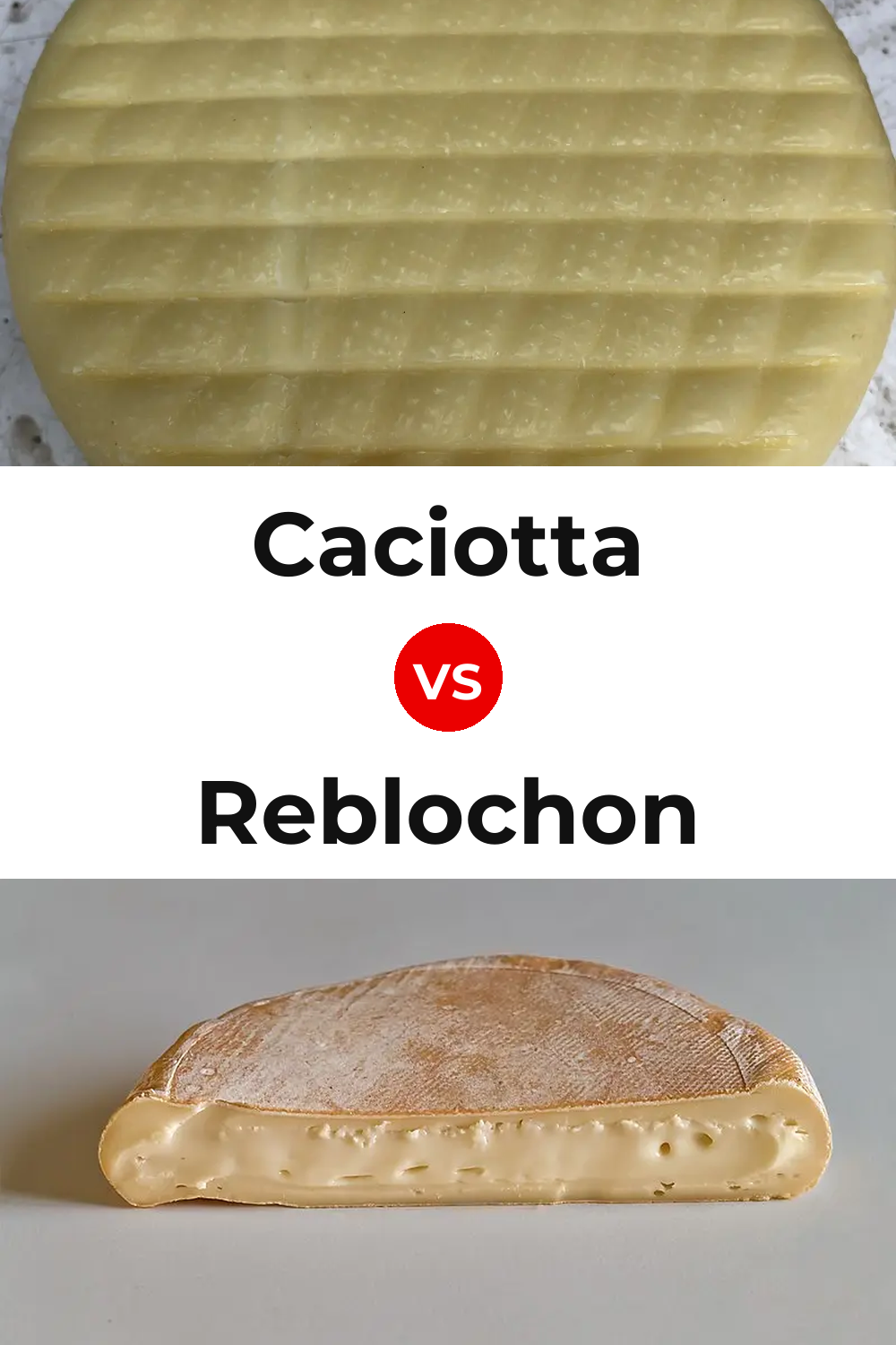 Caciotta Cheese vs Reblochon Cheese Pinterest comparison