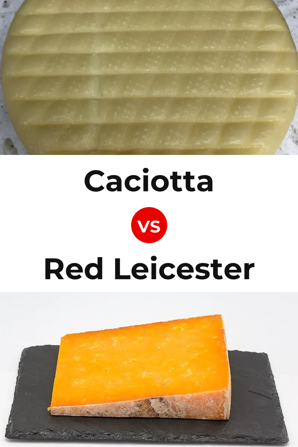 Caciotta Cheese vs Red Leicester Cheese Pinterest comparison