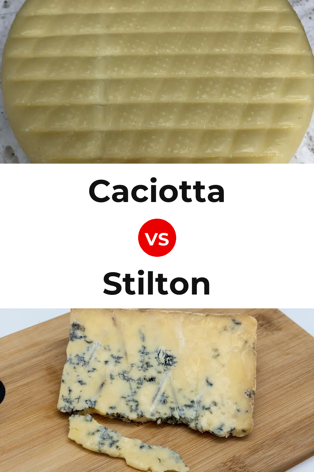 Caciotta Cheese vs Stilton Cheese Pinterest comparison