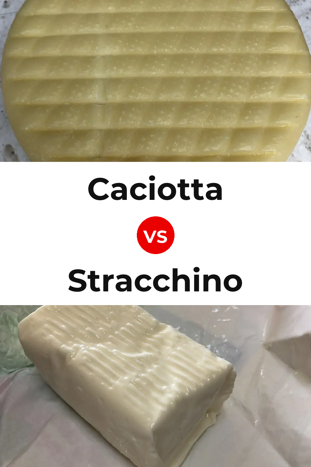 Caciotta Cheese vs Stracchino Cheese Pinterest comparison