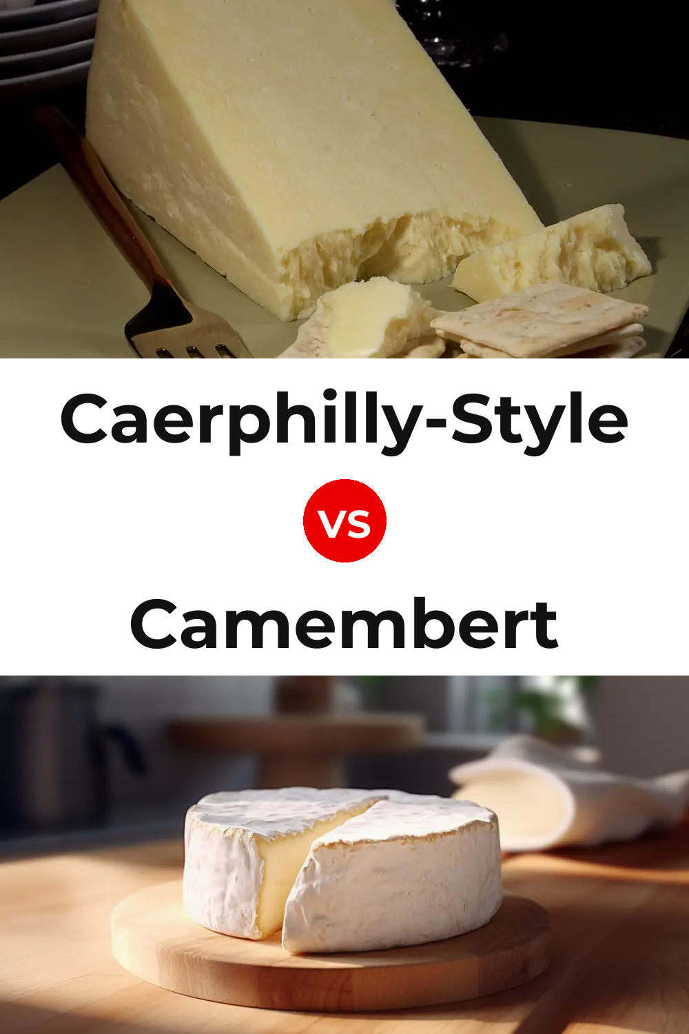 Caerphilly-Style Cheese vs Camembert Cheese Pinterest comparison