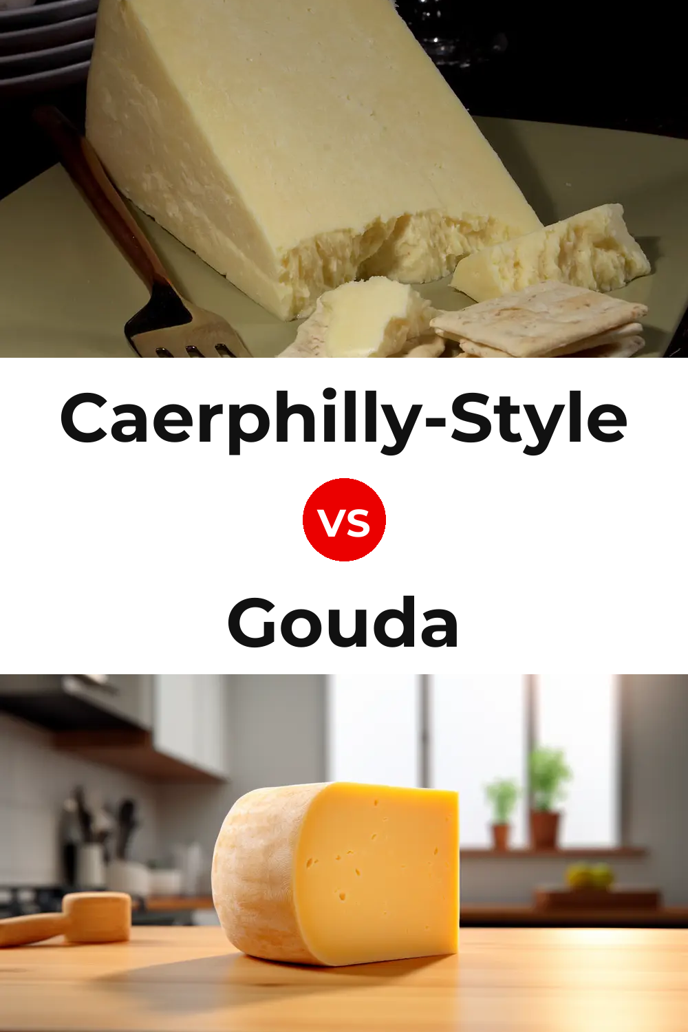 Caerphilly-Style Cheese vs Gouda Cheese Pinterest comparison