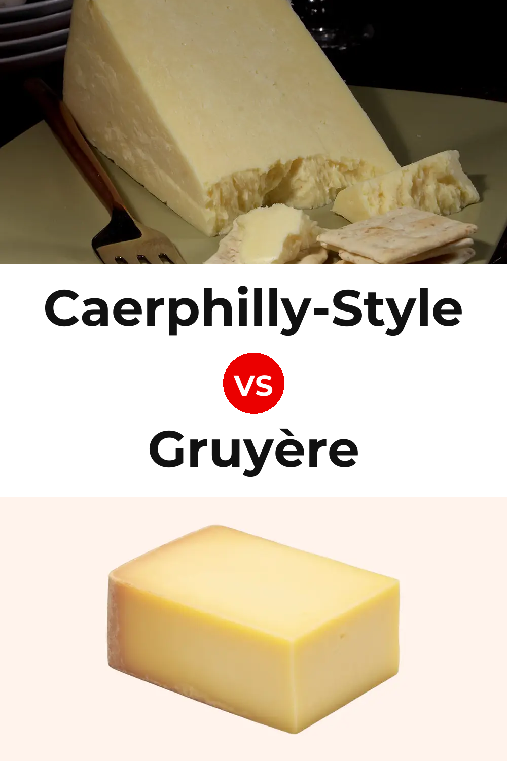 Caerphilly-Style Cheese vs Gruyère Cheese Pinterest comparison