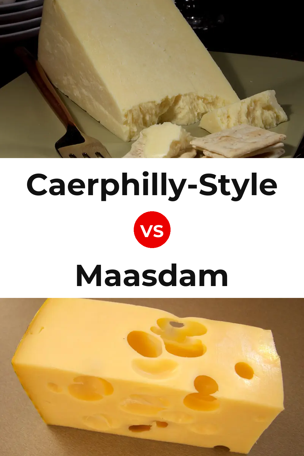 Caerphilly-Style Cheese vs Maasdam Cheese Pinterest comparison
