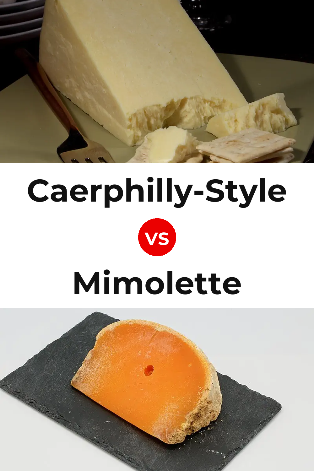 Caerphilly-Style Cheese vs Mimolette Cheese Pinterest comparison