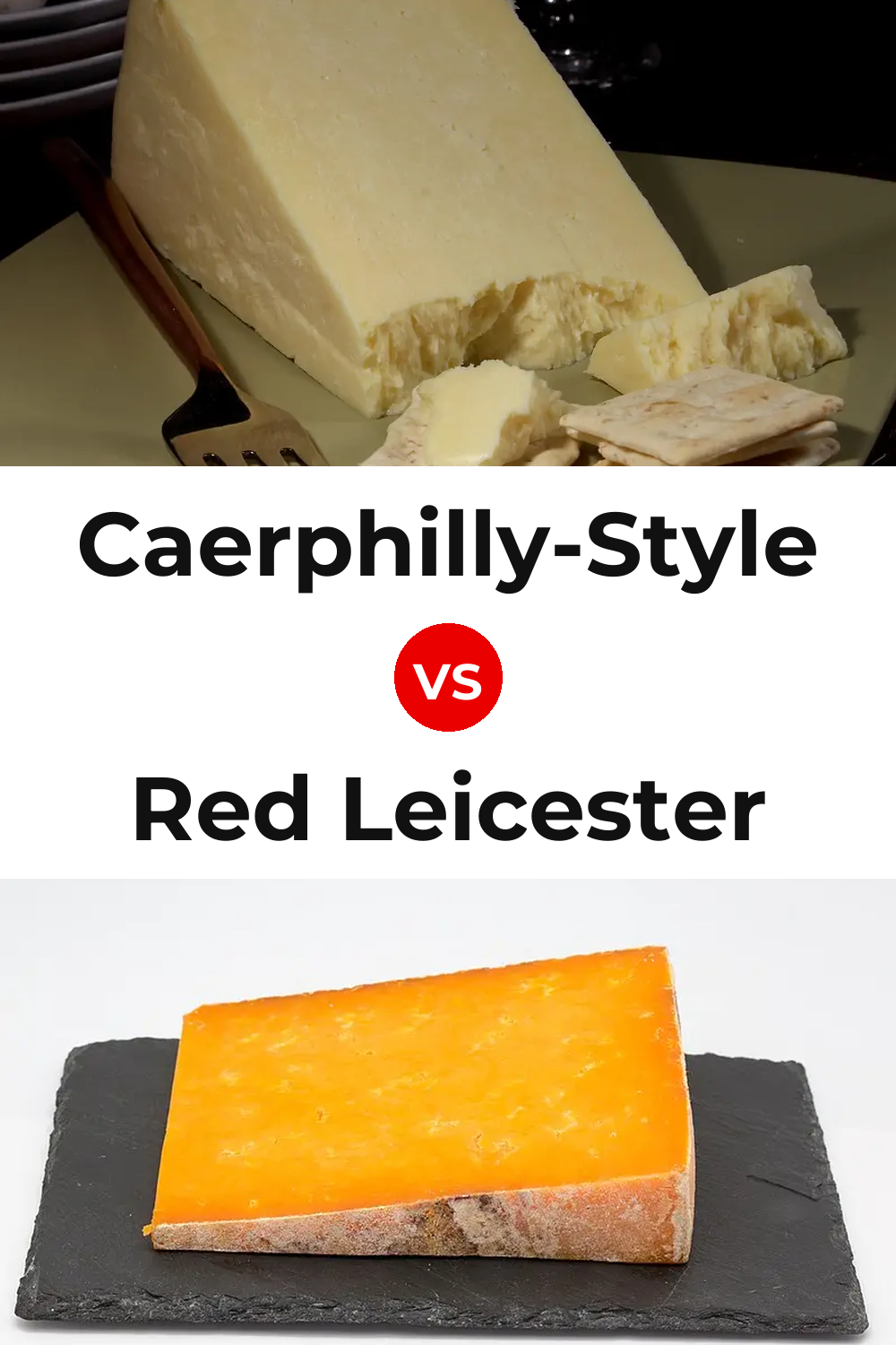 Caerphilly-Style Cheese vs Red Leicester Cheese Pinterest comparison