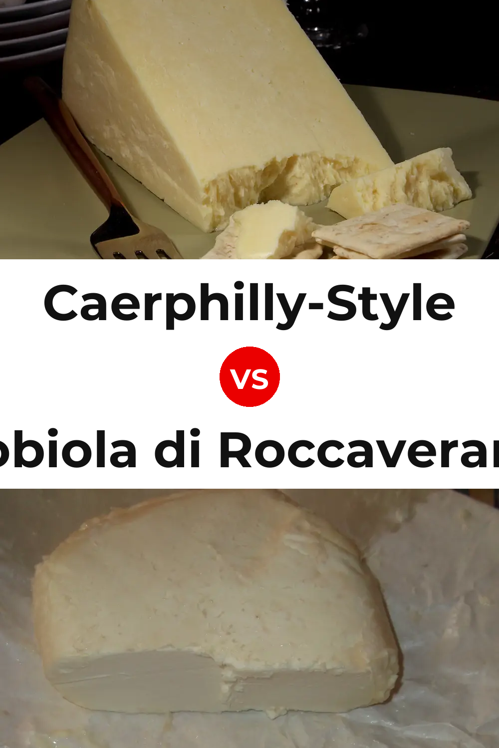 Caerphilly-Style Cheese vs Robiola di Roccaverano Cheese Pinterest comparison