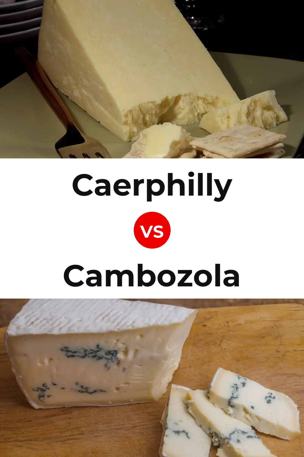 Caerphilly Cheese vs Cambozola Cheese Pinterest comparison