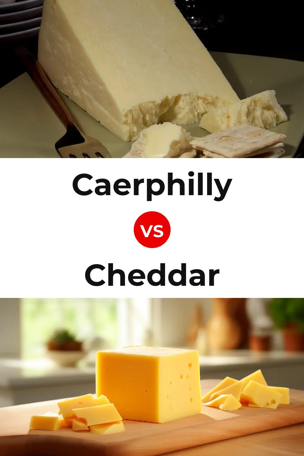 Caerphilly Cheese vs Cheddar Cheese Pinterest comparison