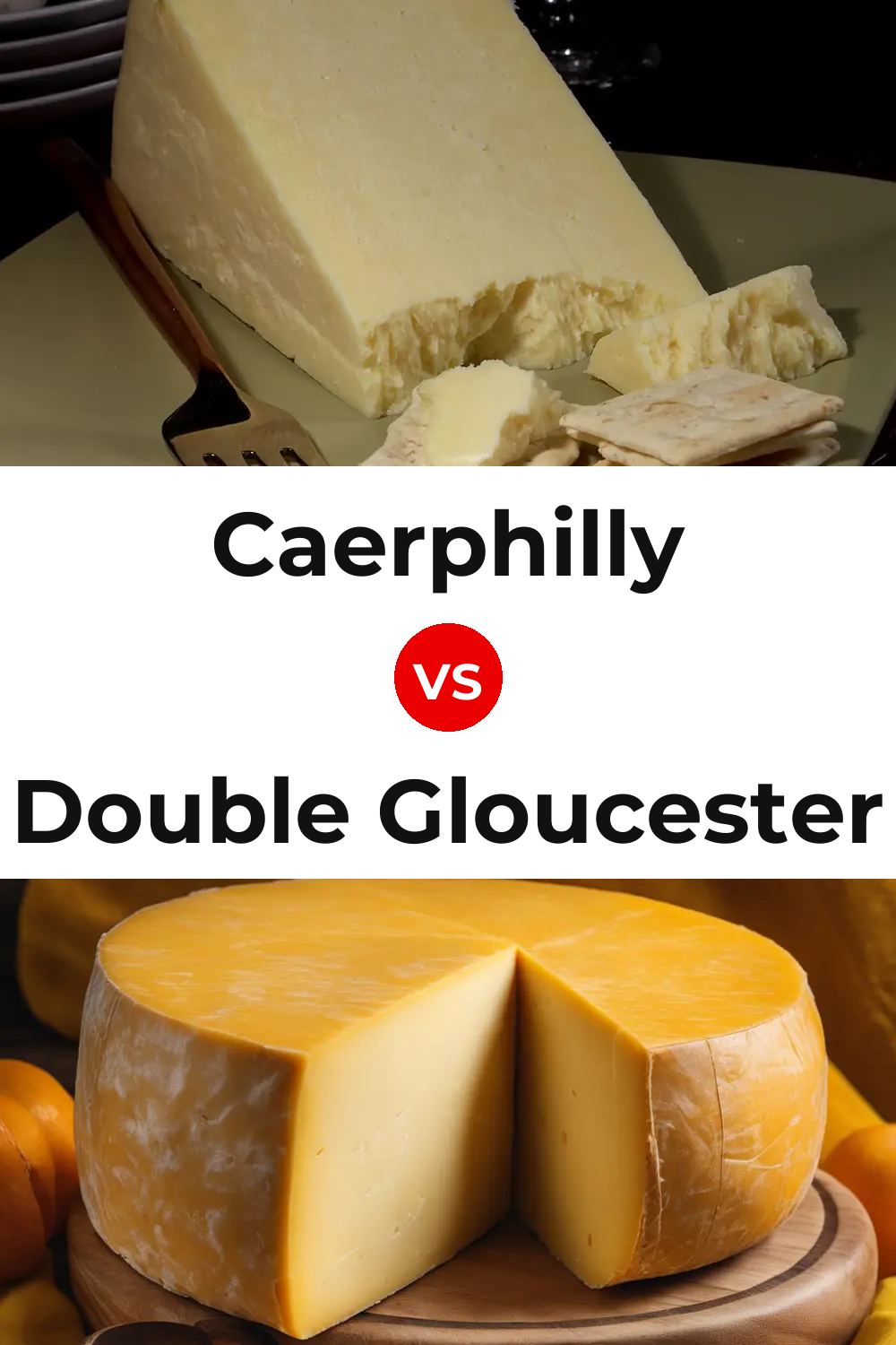 Caerphilly Cheese vs Double Gloucester Cheese Pinterest comparison