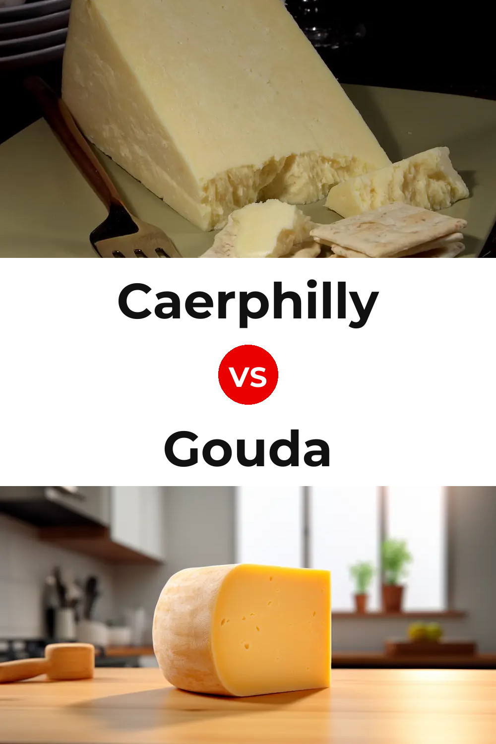Caerphilly Cheese vs Gouda Cheese Pinterest comparison