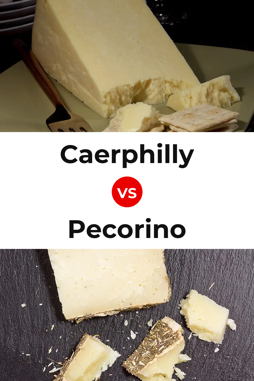 Caerphilly Cheese vs Pecorino Cheese Pinterest comparison