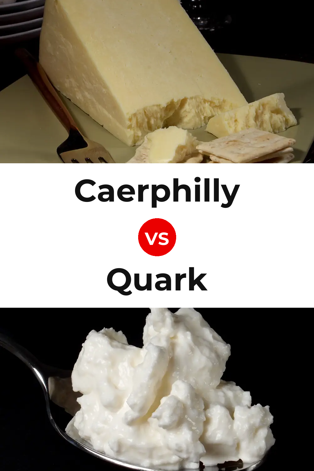 Caerphilly Cheese vs Quark Cheese Pinterest comparison