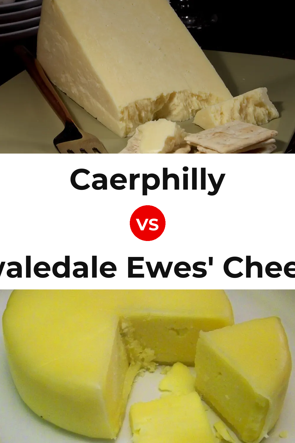 Caerphilly Cheese vs Swaledale Ewes' Cheese Pinterest comparison