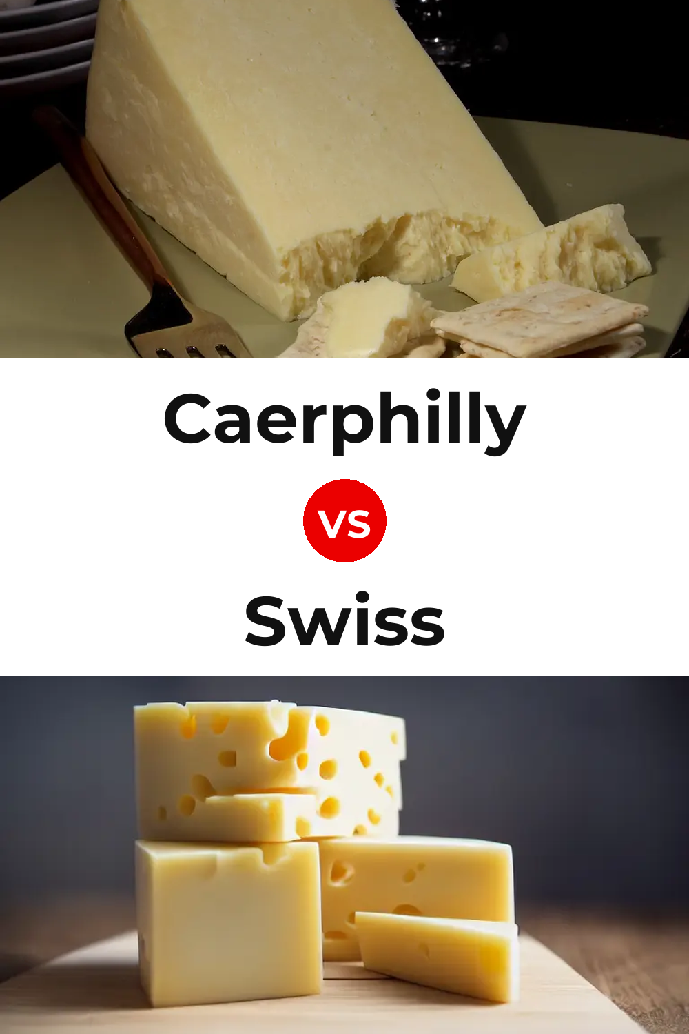 Caerphilly Cheese vs Swiss Cheese Pinterest comparison