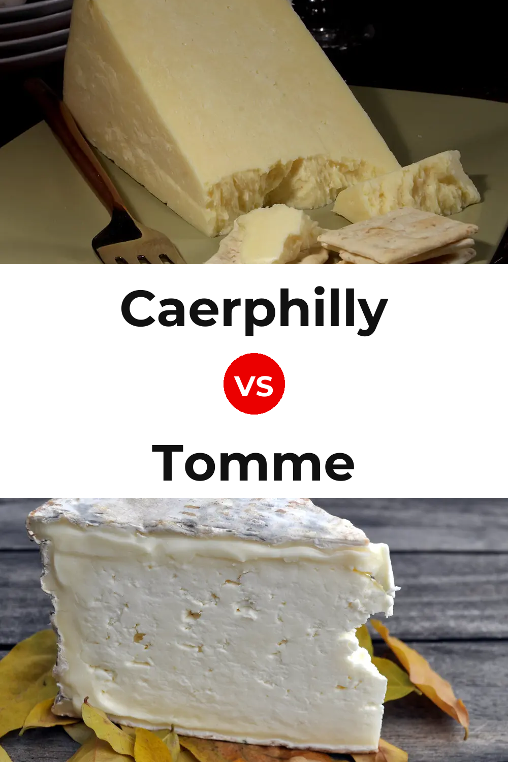 Caerphilly Cheese vs Tomme Cheese Pinterest comparison