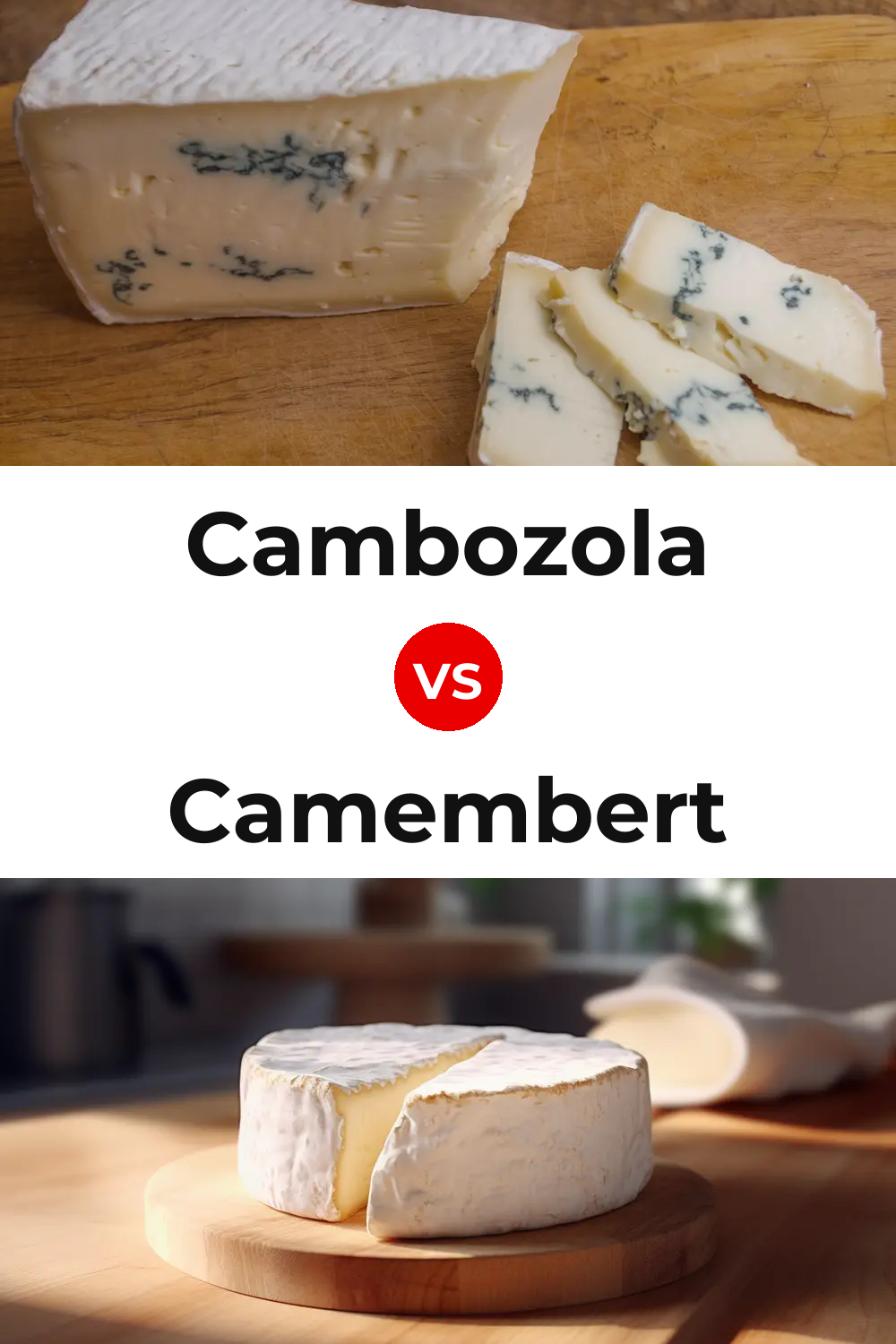 Cambozola Cheese vs Camembert Cheese Pinterest comparison