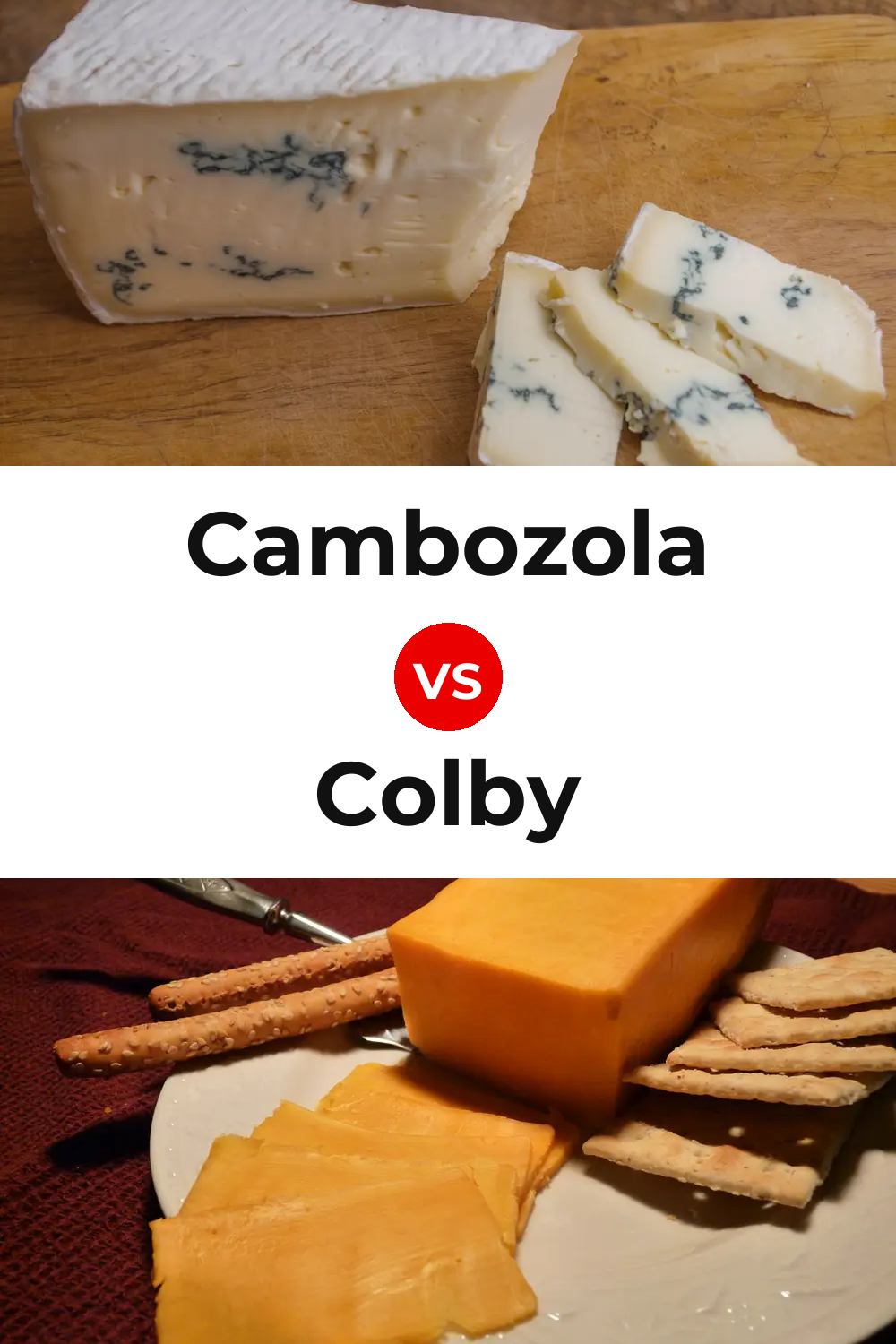 Cambozola Cheese vs Colby Cheese Pinterest comparison