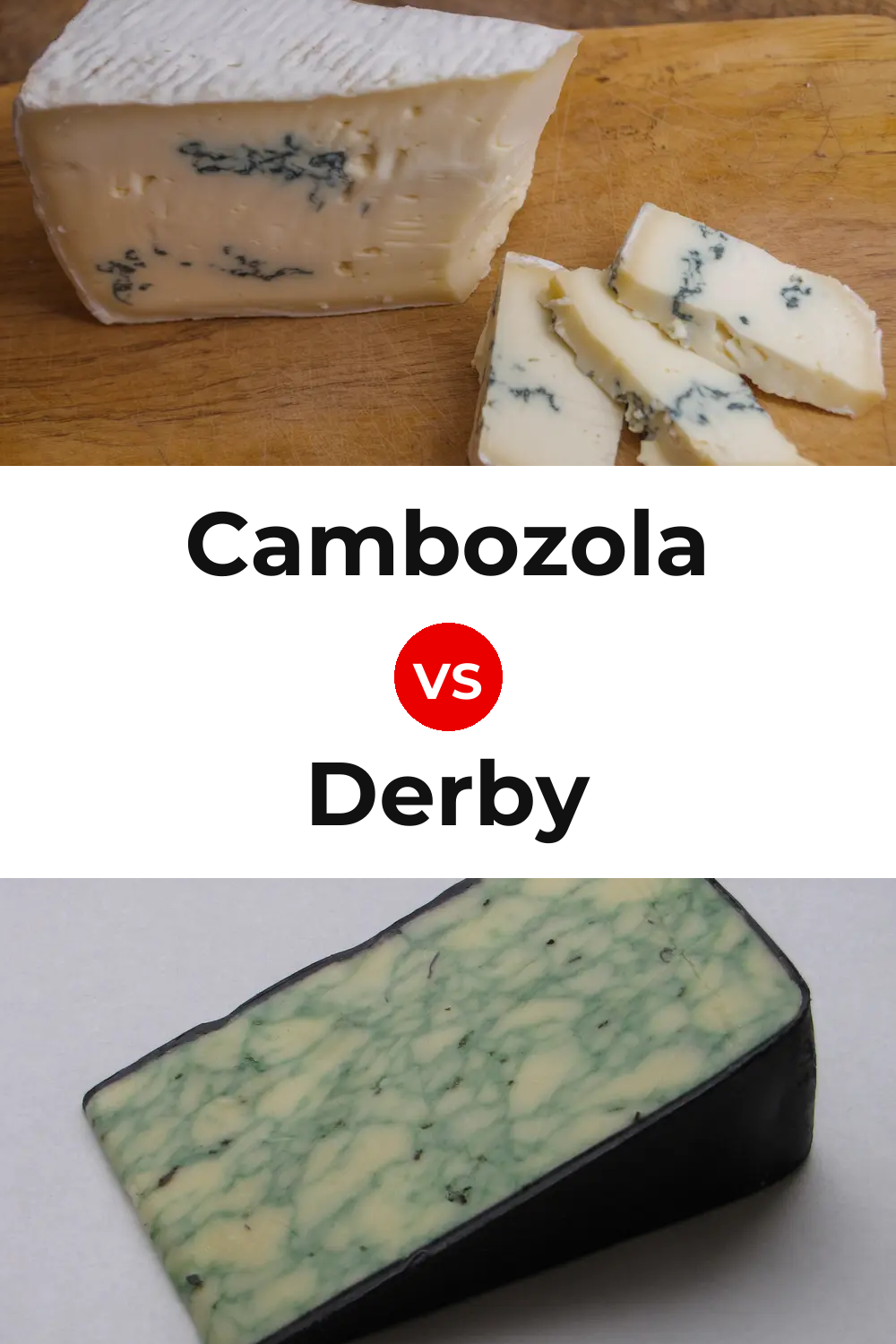 Cambozola Cheese vs Derby Cheese Pinterest comparison
