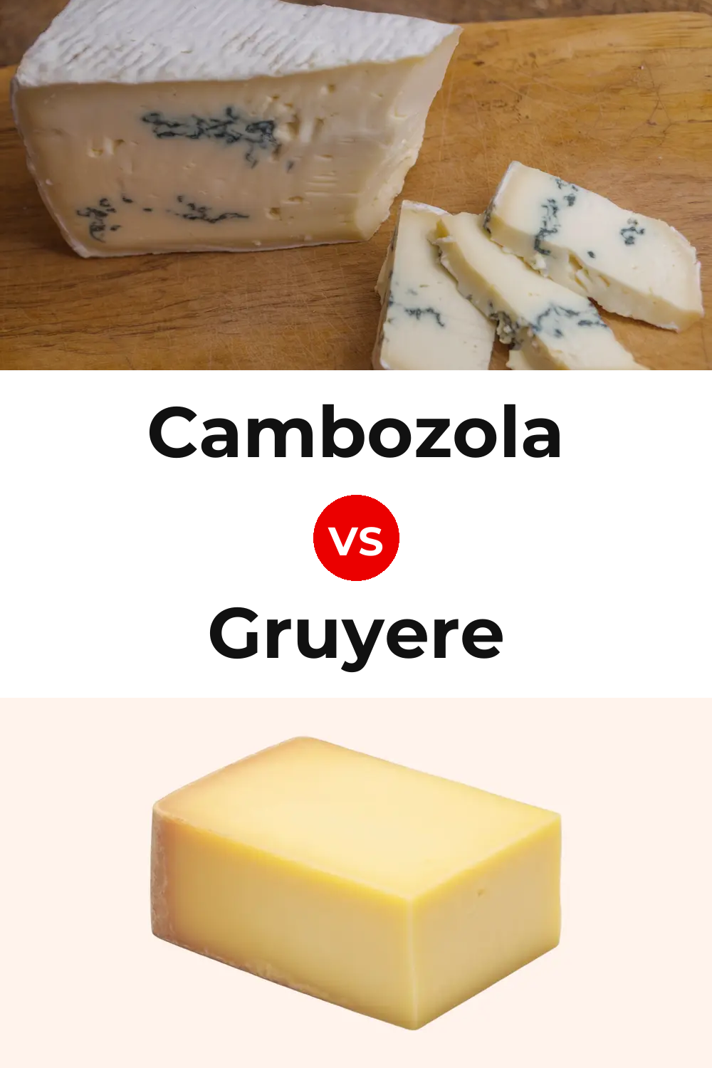 Cambozola Cheese vs American Gruyere Cheese Pinterest comparison
