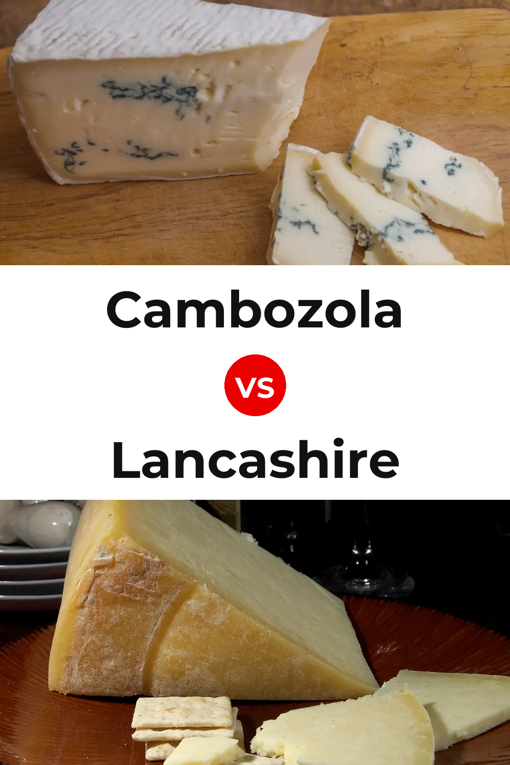 Cambozola Cheese vs Lancashire Cheese Pinterest comparison